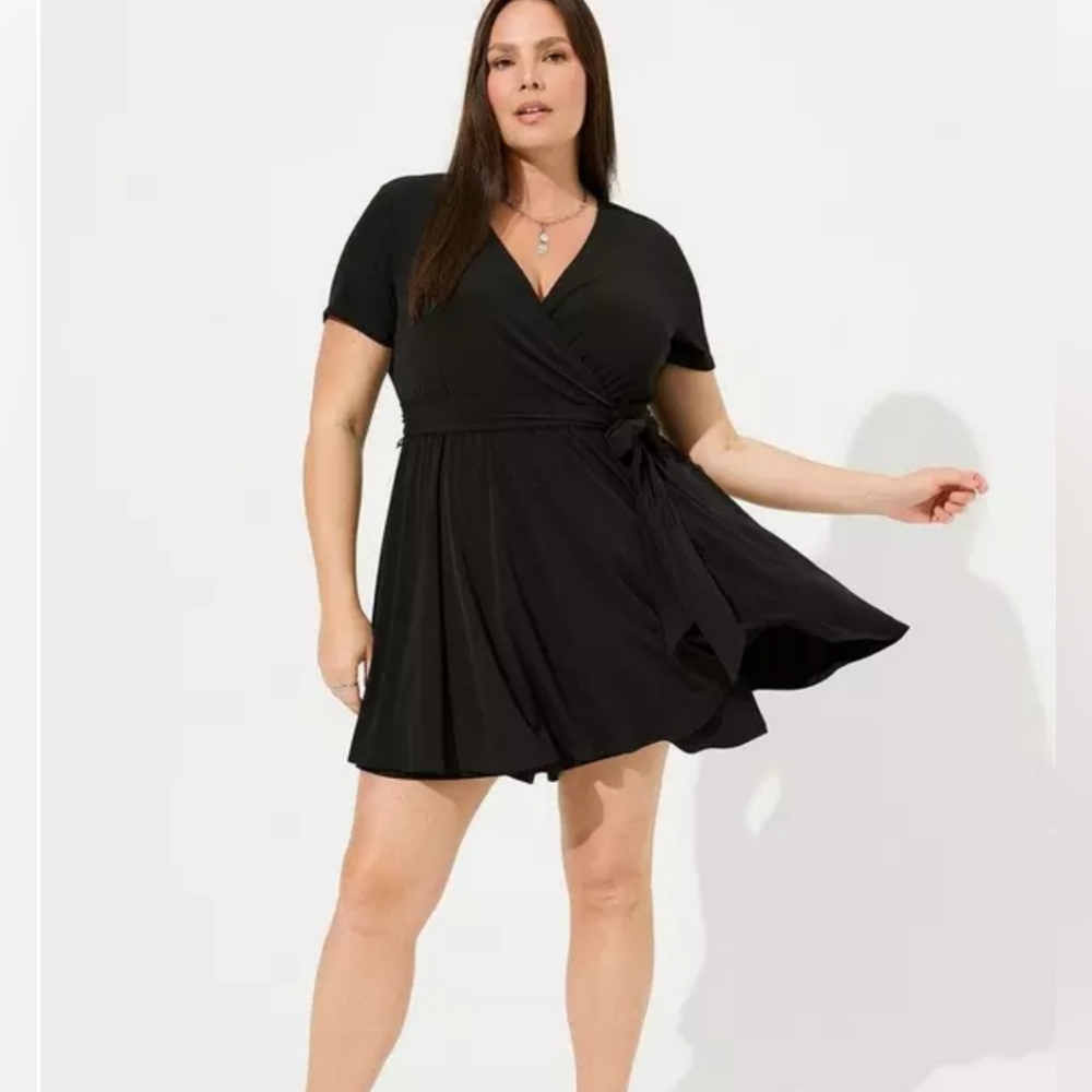 Torrid studio knit surplice romper